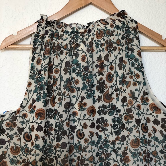 Max Studio Sleeveless Peasant Tank Top Size Large - Picture 4 of 9